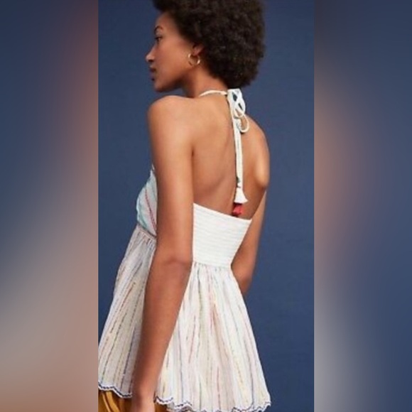 Anthropologie Floreat Itzel Embroidered Halter top - Picture 2 of 9